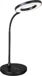 OttLite - Vibe Rechargeable LED Ring Light - Black - Front_Zoom