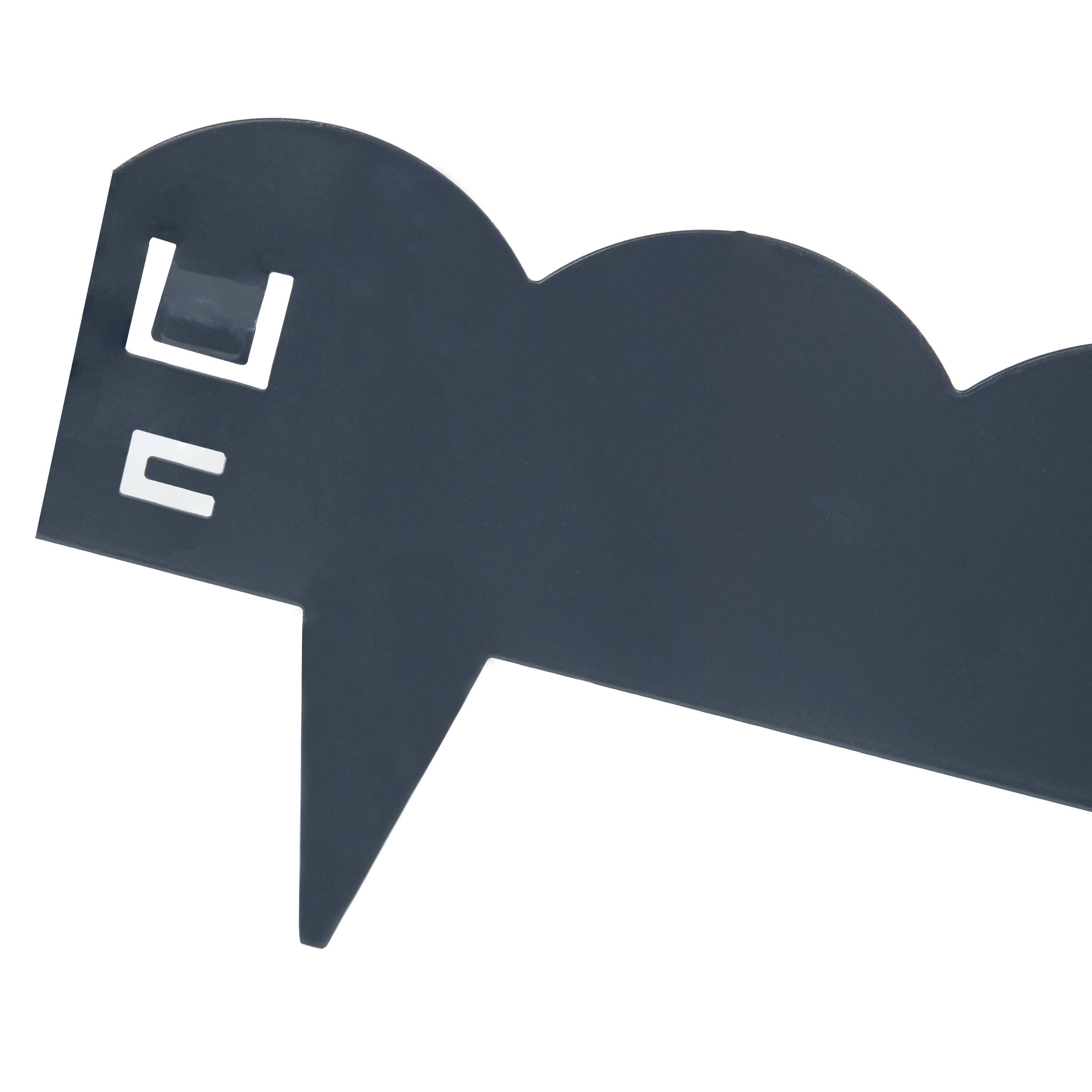 Alt View 10. Sunnydaze - 5-Piece Steel Scalloped Garden Edging Border - 41.75" - Gray.