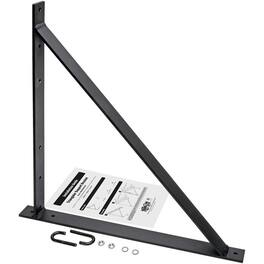 Eaton Tripp Lite Series Triangular Wall Support Kit for 12 & 18 in. Cable Runway, Straight & 90-Degree - Hardware - Black