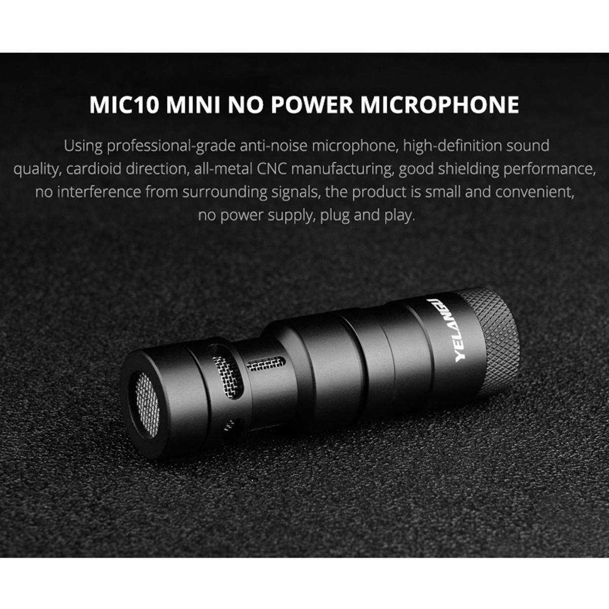 MIC10 MINI NO POWER MICROPHONE

Using professional-grade anti-noise microphone, high-definition sound quality, cardioid direction, all-metal CNC manufacturing, good shielding performance, no interference from surrounding signals, the product is small and convenient, no power supply, plug and play.