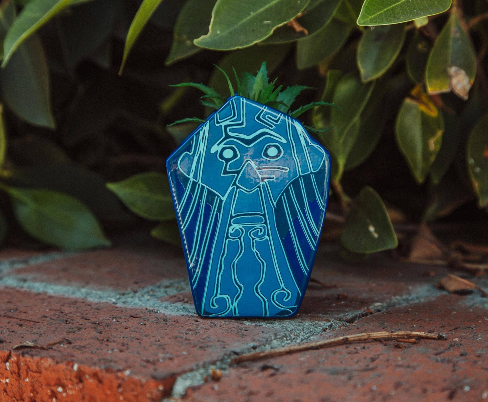 Alt View 4. Disney - Disney Atlantis: The Lost Empire Stone Face 4-Inch Ceramic Mini Planter - Blue.