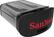 Front. SanDisk - Ultra Fit 64GB USB 3.0 Flash Drive - Black/Silver.