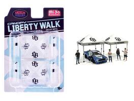 "Liberty Walk" Canopy 2 Piece Set White Limited Edition for 1/64 Scale Models by American Diorama - Multi