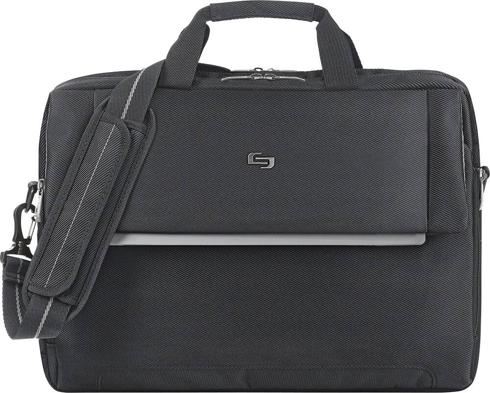 Alt View 11. Solo New York - Studio Portfolio Laptop Briefcase for 17.3" Laptop - Black.