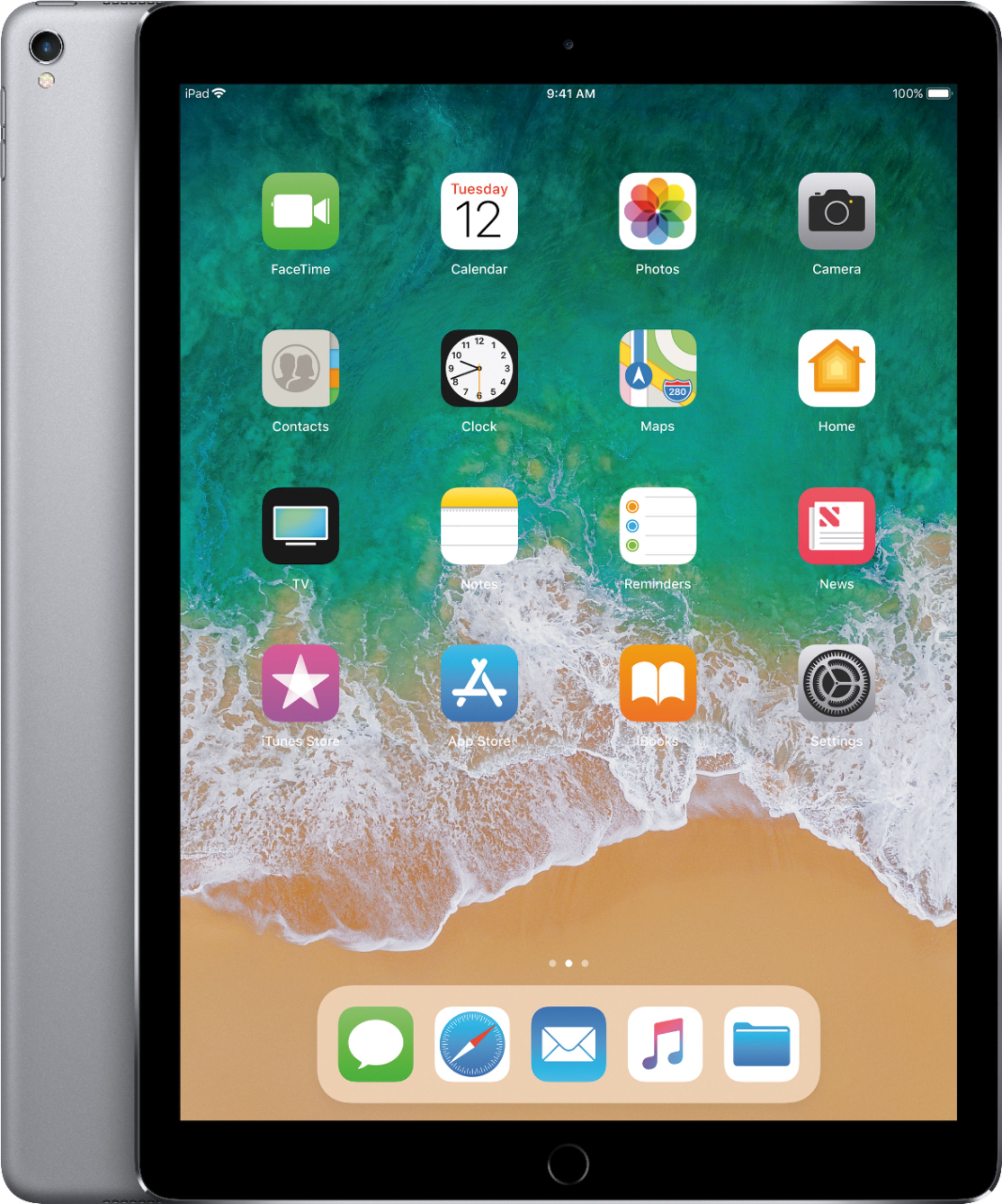 Best Buy: Apple 12.9-Inch iPad Pro generation) with Wi-Fi 64GB Space Gray MQDA2LL/A