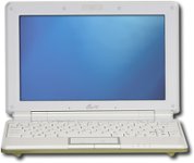 Front Standard. Asus - Eee PC Netbook with Intel® Celeron® M Processor 353 - Green.