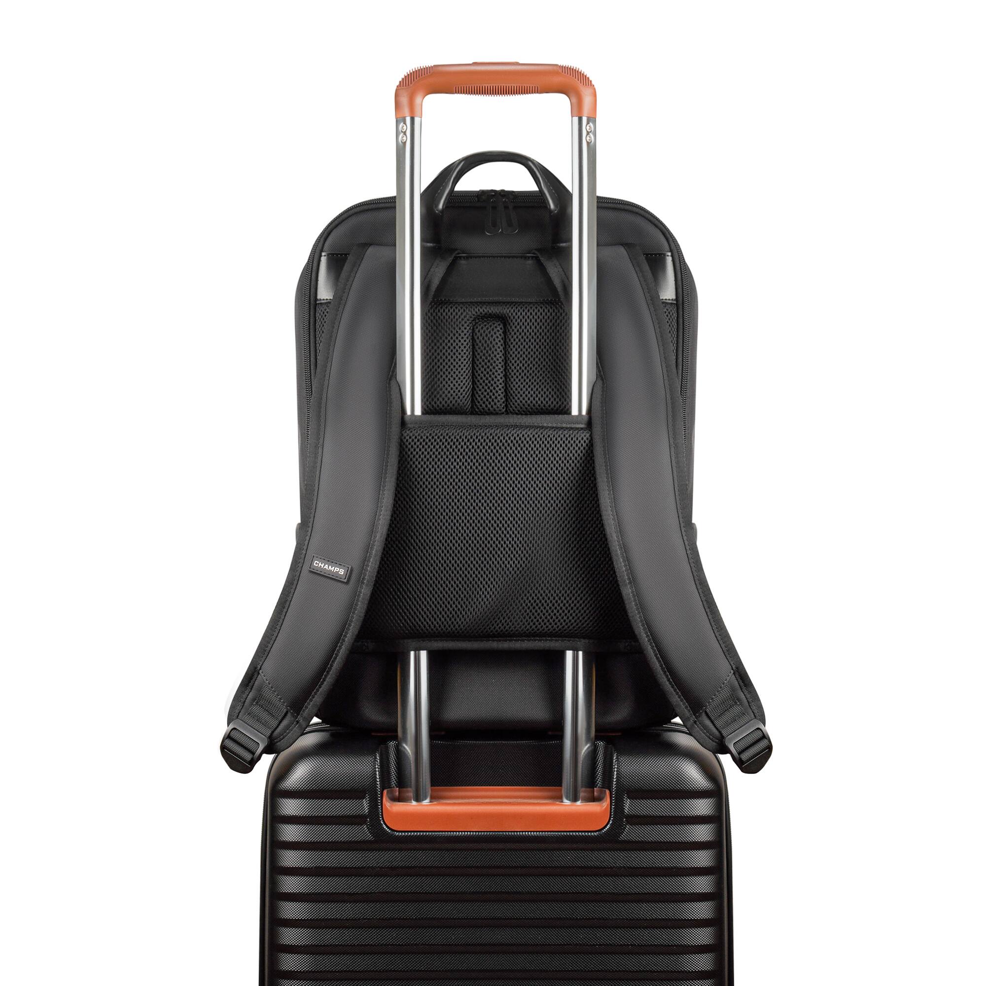 Alt View 1. Champs - Onyx Collection - Everyday Laptop Backpack - Black.