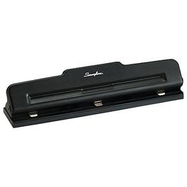 Swingline - Light Duty Desktop Adjustable Hole Punch, 10 Sheet Capacity - Black