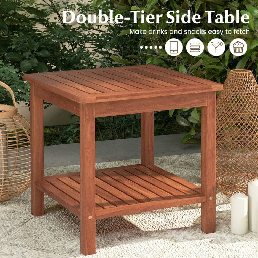 Double-Tier Side Table  
Make drinks and snacks easy to fetch