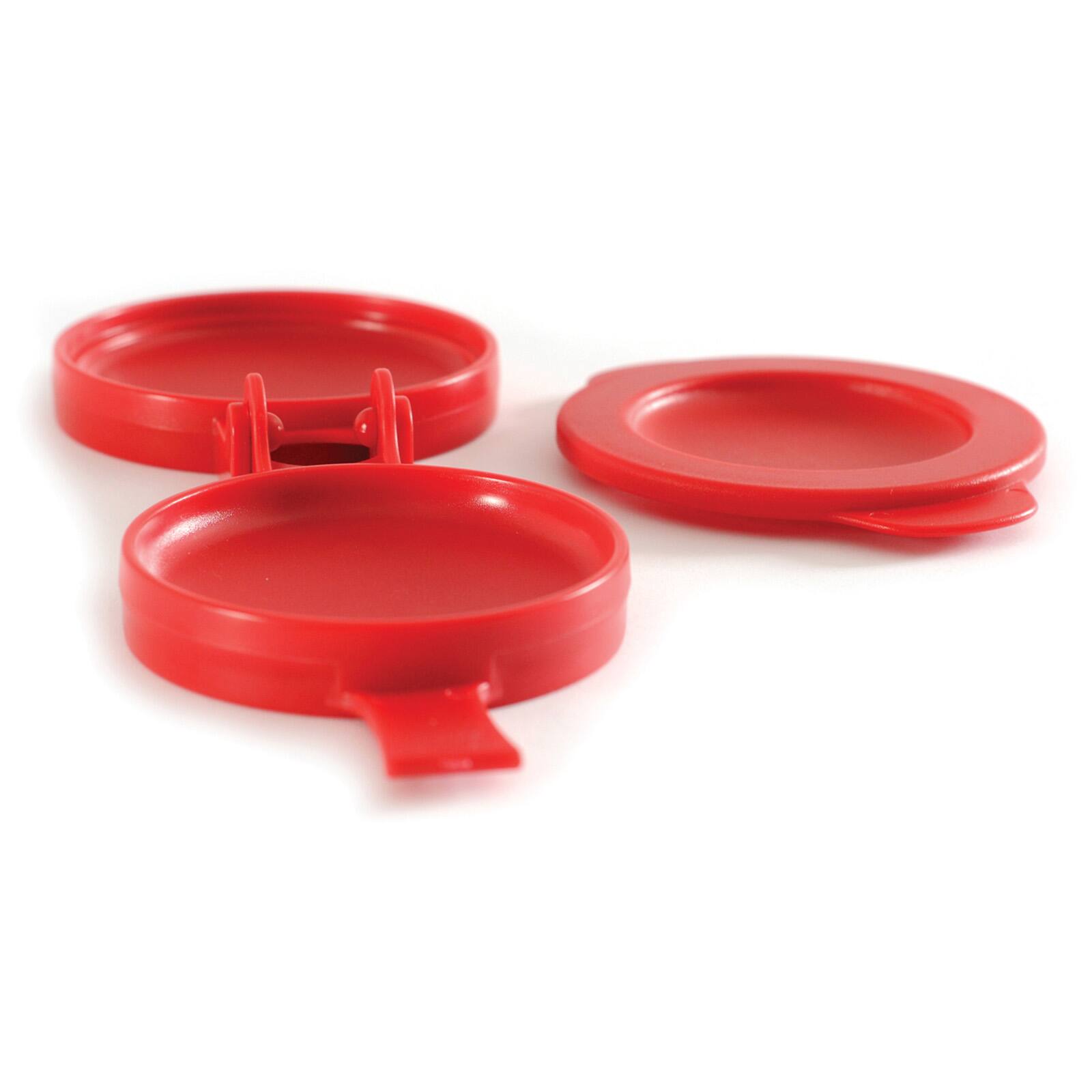 Alt View 1. Norpro - Nonstick Stuffed Burger Maker, Red - Red.