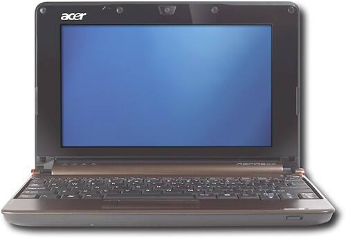 Front Standard. Acer - Aspire One Netbook with Intel® Atom™ Processor N270 - Copper.