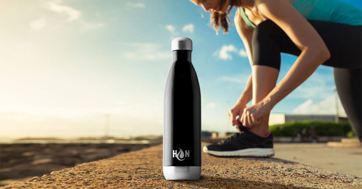 Alt View 1. Zulay Kitchen - Zulay Kitchen 25oz Stainless Steel Water Bottle - Double Wall Insulated Metal Water Bottle For Hot & Cold Drinks - Midnight Black.