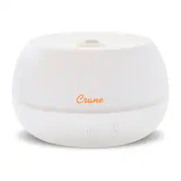 CRANE - 0.2 Gal. 2-in-1 Ultrasonic Cool Mist Humidifer & Aroma Diffuser - White
