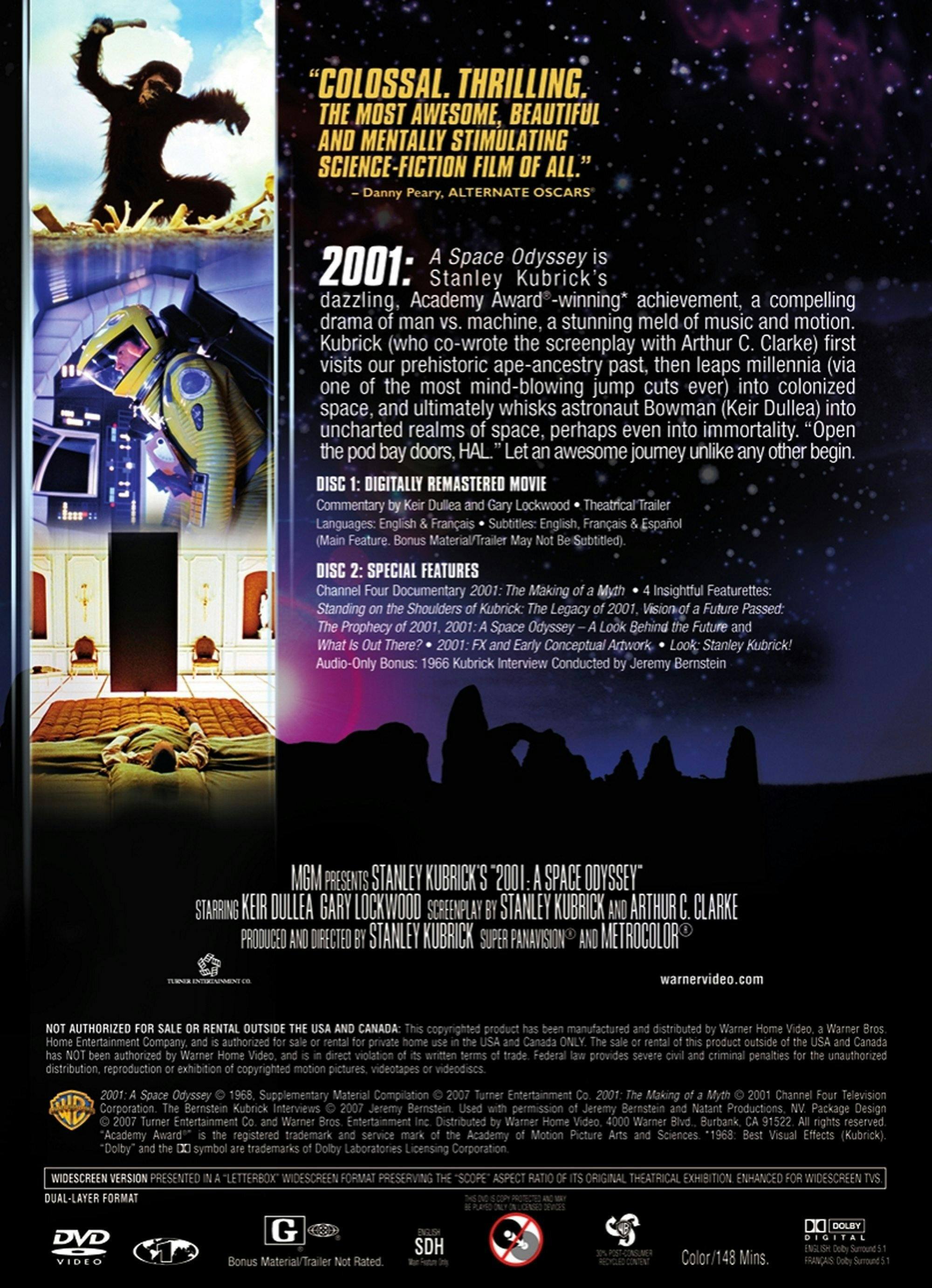 Angle. 2001 - A Space Odyssey (Special Edition) [DVD].