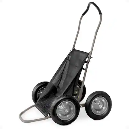 Front. Hawk - Hawk Crawler Multi-Use Folding Cart, Hunting Cart w/ 500lb Capacity, Dark Gray - Flat Earth.