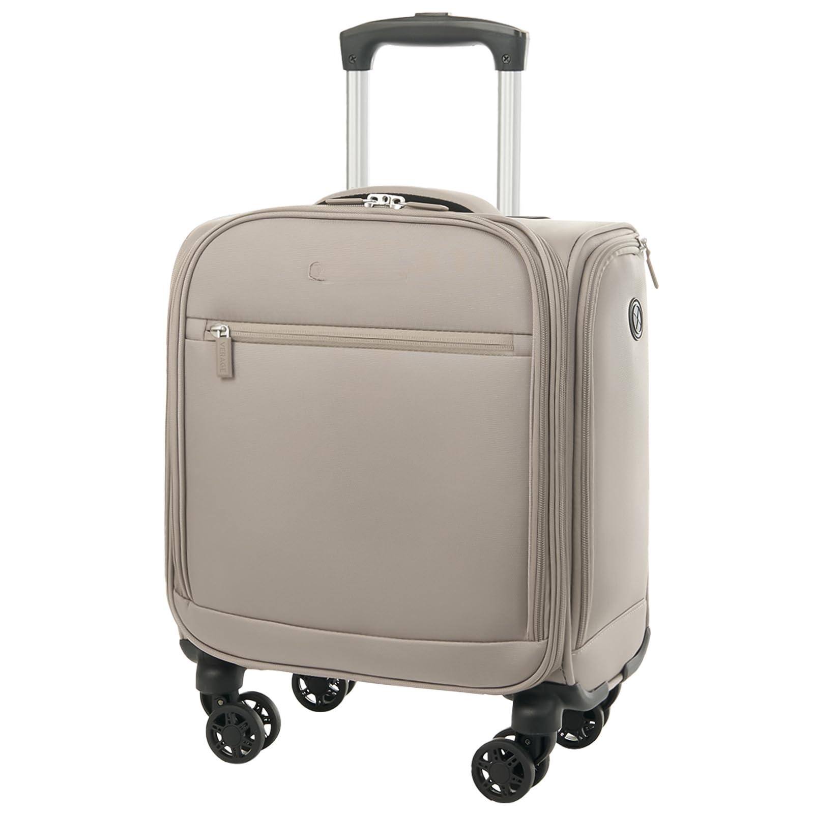 Dapper Styles Underseat Carry On Luggage compact inch Pebble Grey Basic ...