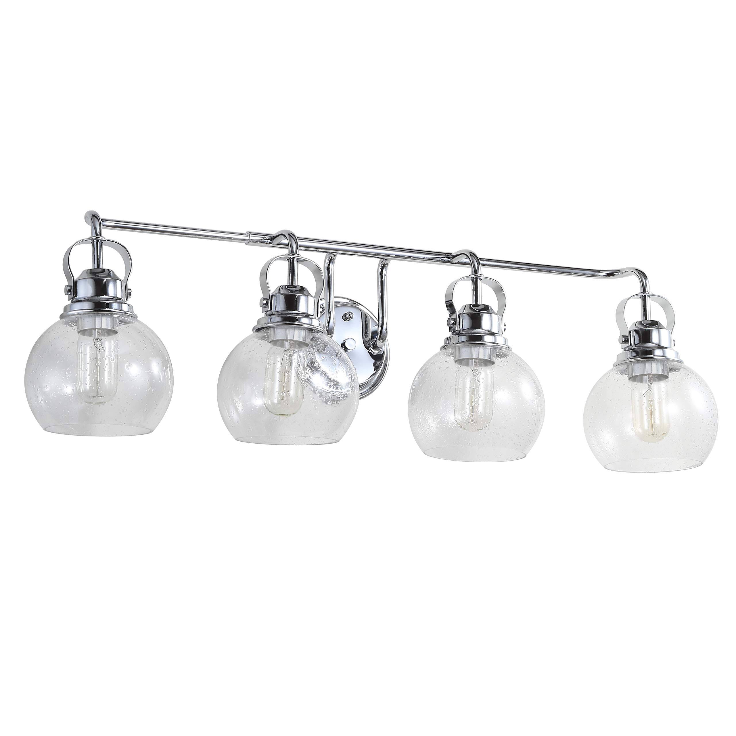 Alt View 6. Dazzling Pops - Jyla Shirley Metal bubbled Glass Vanity Light Contemporary Transitional k Edison w Bulbs Included For Bathr - 4 Light.