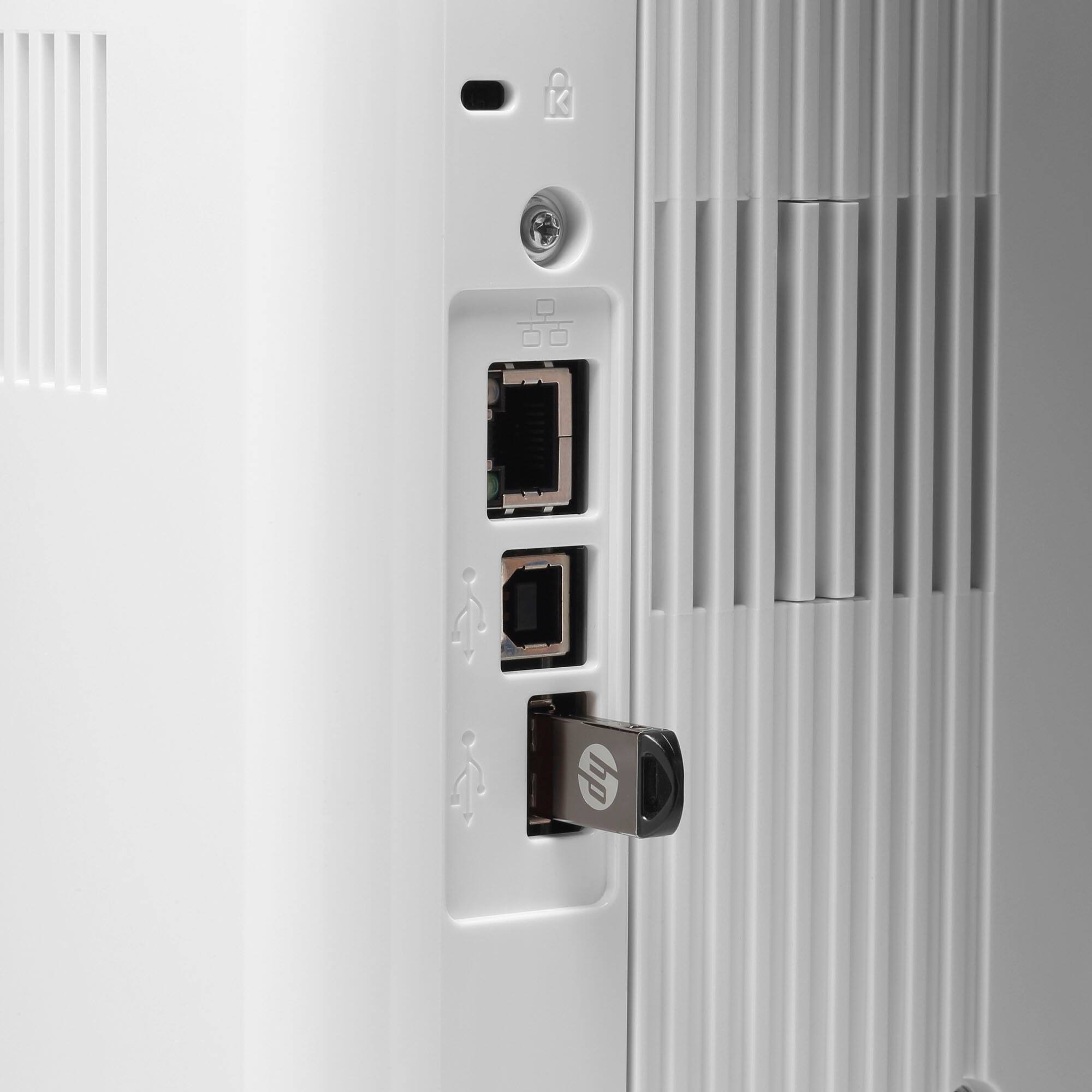 Alt View 24. HP - LaserJet Pro M501dn Black-and-White Laser Printer - White.