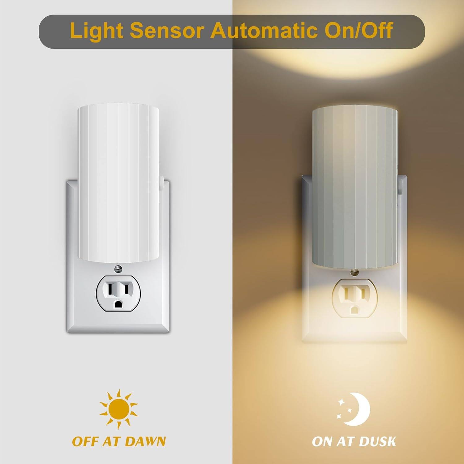 Light Sensor Automatic On/Off  
OFF AT DAWN  
ON AT DUSK