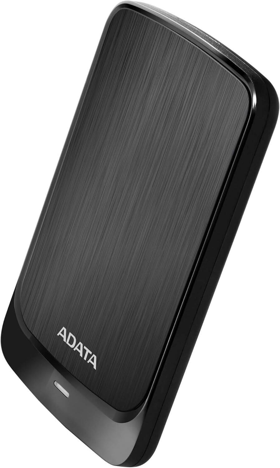 Left. ADATA - ADATA HV320 2.5 External Portable HDD 2TB USB 3.2 Colorbox Hard Disk Drive Black - Black.