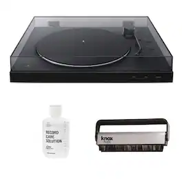 Sony - PS-LX310BT Wireless Bluetooth Turntable with Vinyl Cleaning Bundle