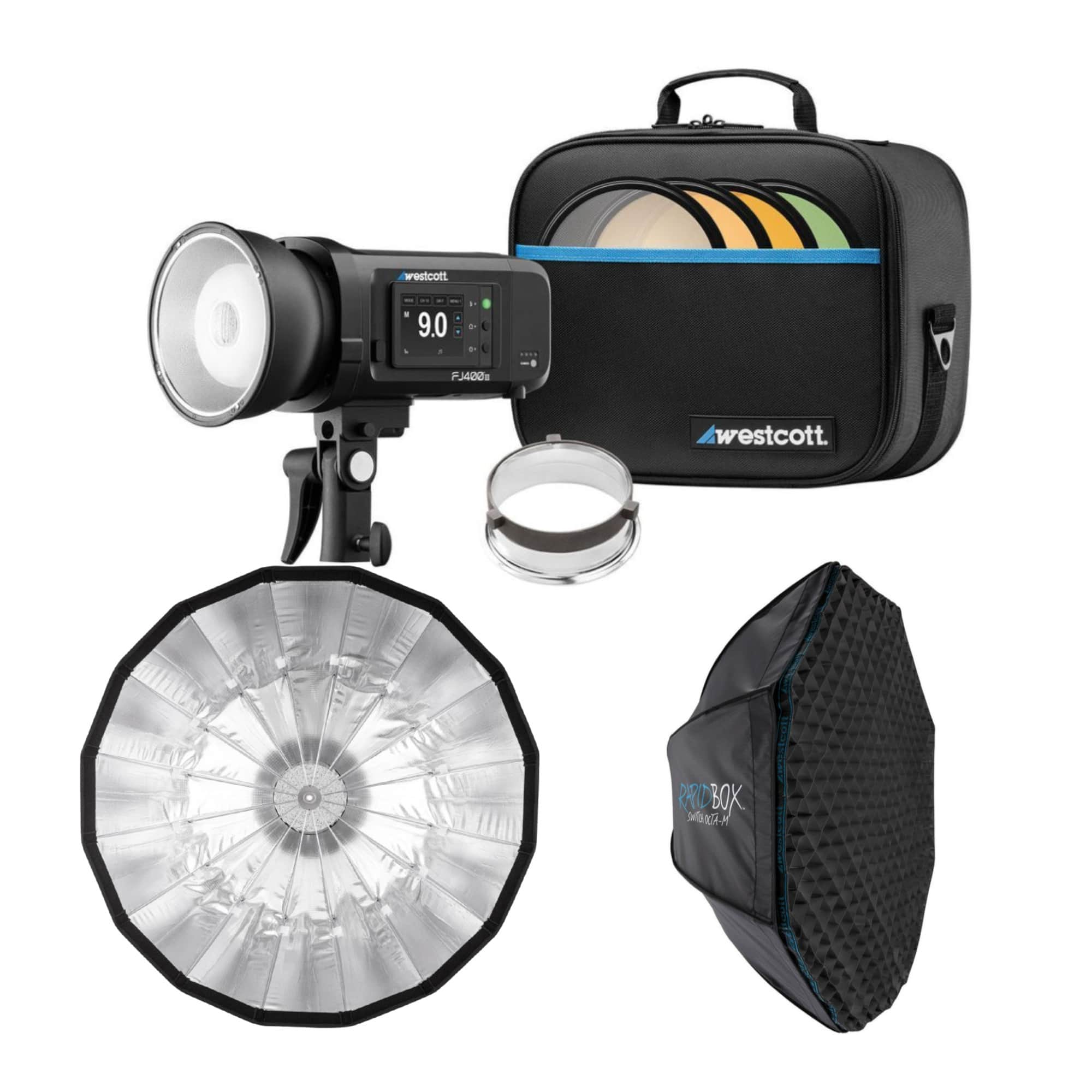 Westcott - FJ400 II 400Ws Touchscreen Strobe with Beauty Dish Switch Bundle price history on PriceWatchPro