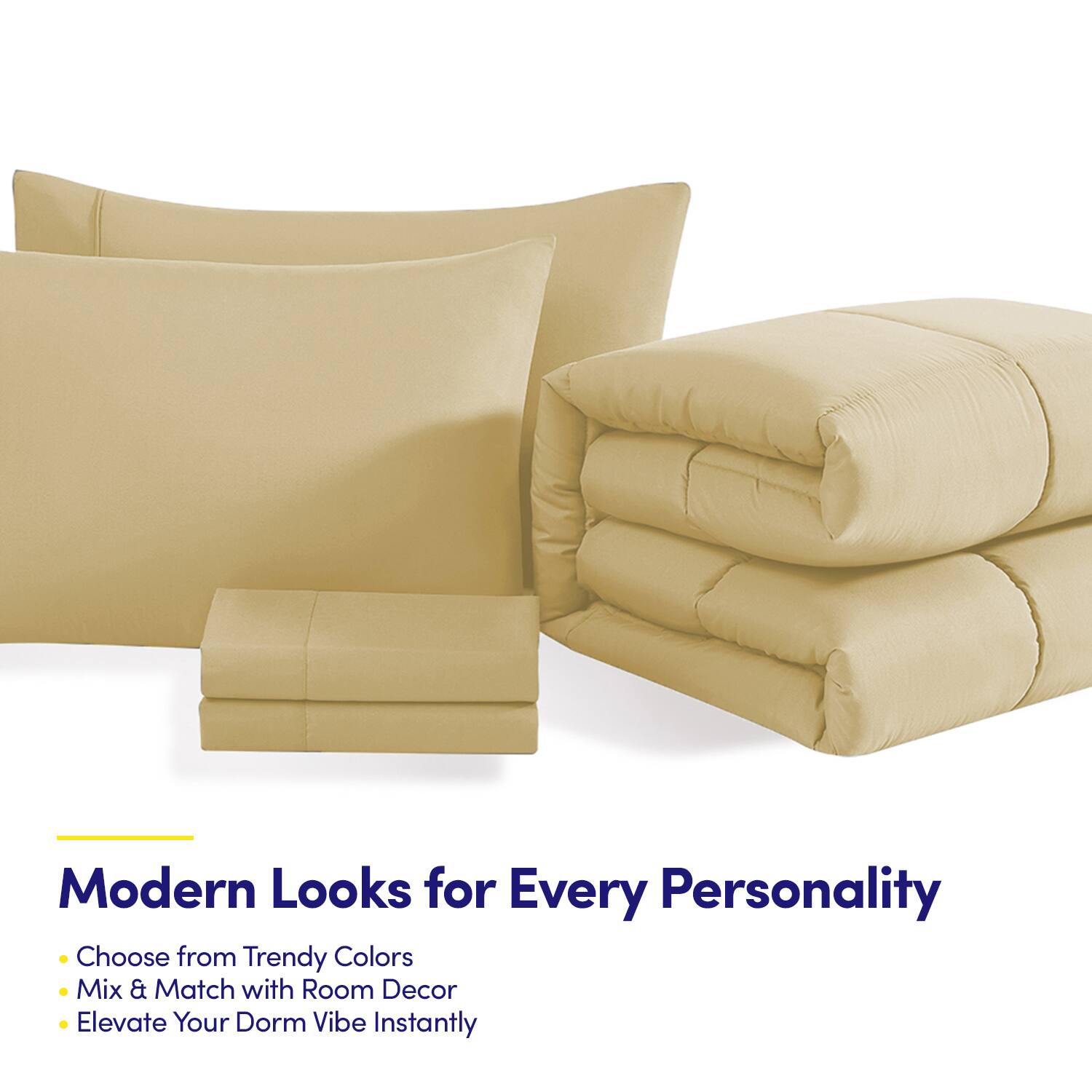 Modern Looks for Every Personality

- Choose from Trendy Colors
- Mix & Match with Room Decor
- Elevate Your Dorm Vibe Instantly