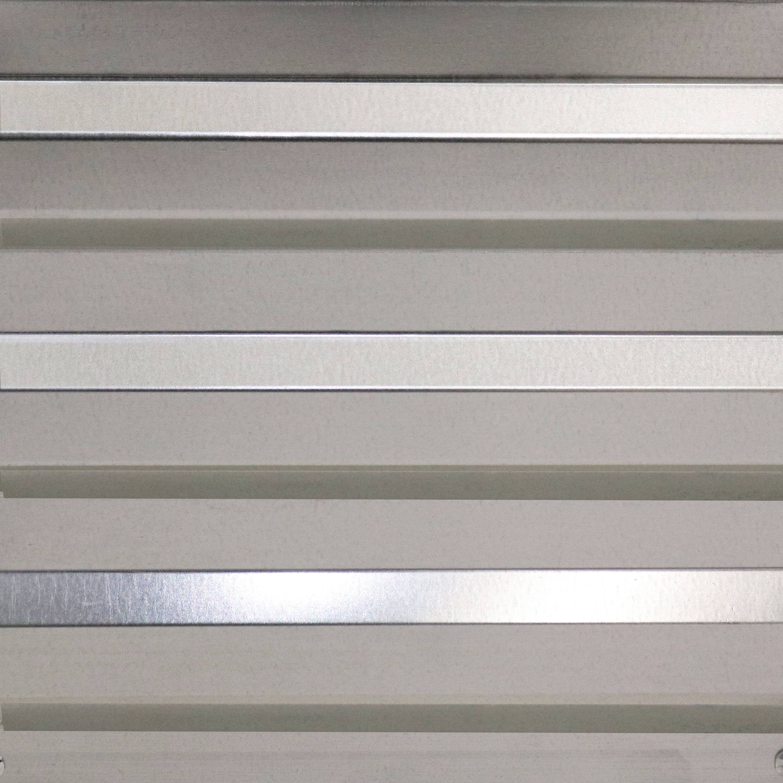 Alt View 5. Sunnydaze - Galvanized Steel Rectangle Raised Garden Bed - 4' x 8' - Silver.