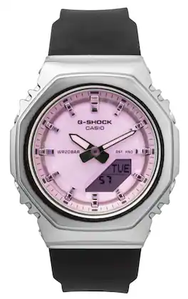 Casio - G-Shock Analog Digital Dial Resin Strap Quartz GM-S2110SR-1A 200M Women's Watch - Pink