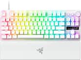 Razer - Huntsman V3 Pro TKL Wired Analog Optical Linear Switch Gaming Keyboard with Snap Tap - White