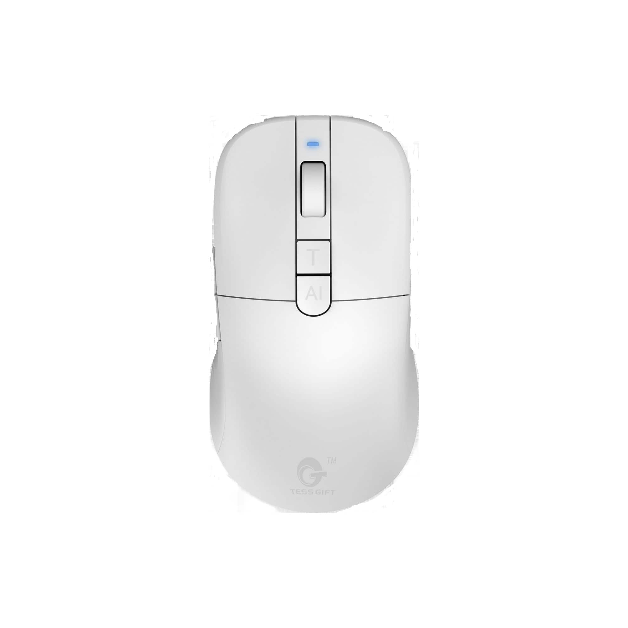 Tess Gift Worlds first voice Mouse, AI assisted Wireless White
