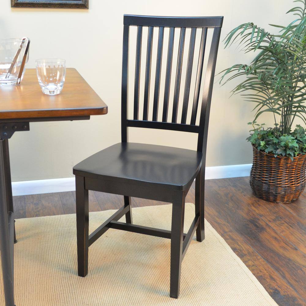 Alt View 4. Carolina Chair & Table - Hudson Dining Chair - Antique Black - Black.