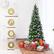The text on the image can be grouped and corrected as follows:
1. Environment-Friendly
2. Easy Assembly
3. Light Weight
4. Light Weight
The text describes the features of the Christmas tree, which is displayed in the living room.