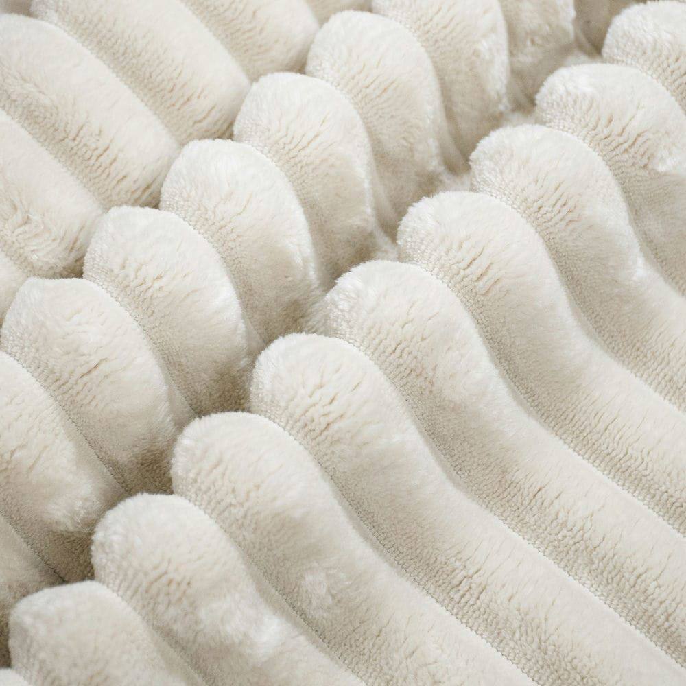 Alt View 7. Kadyn - 104" Right Chaise Sectional Sofa, Plush Corduroy Cloud Design with Deep Seating and L-Shape, White - White.