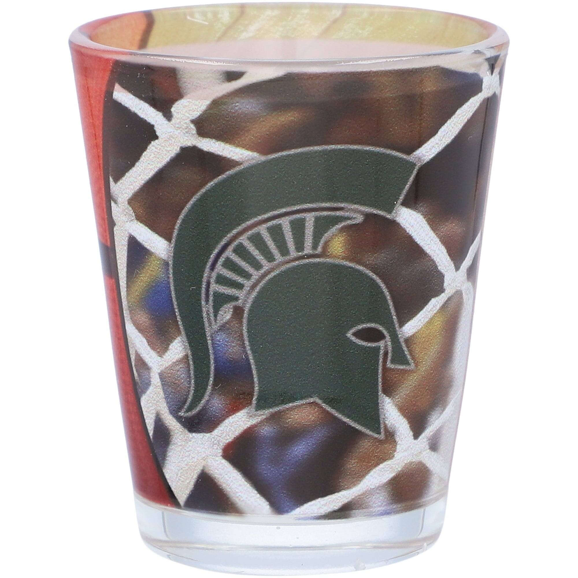 Alt View 1. Indigo Falls - Michigan State Spartans 2oz. Basketball Collector Shot Glass - Multicolor.