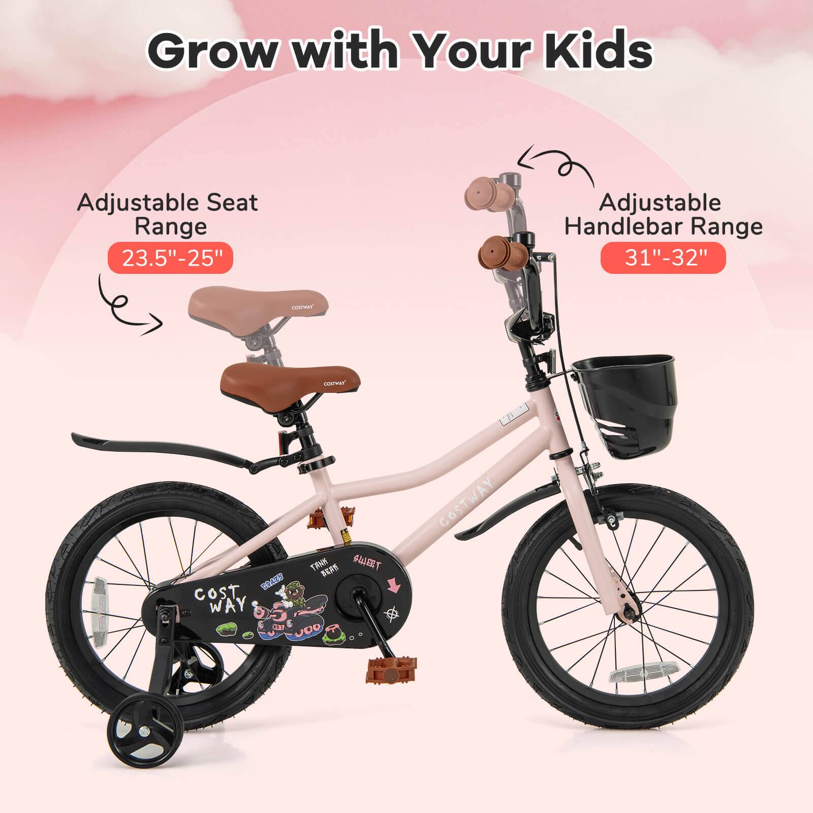 Grow with Your Kids

Adjustable Seat Range  
23.5" - 25"

Adjustable Handlebar Range  
31" - 32"