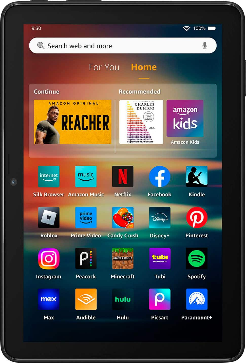 Amazon Fire HD 8 tablet, 8” HD Display, 3GB memory, 32GB, designed for