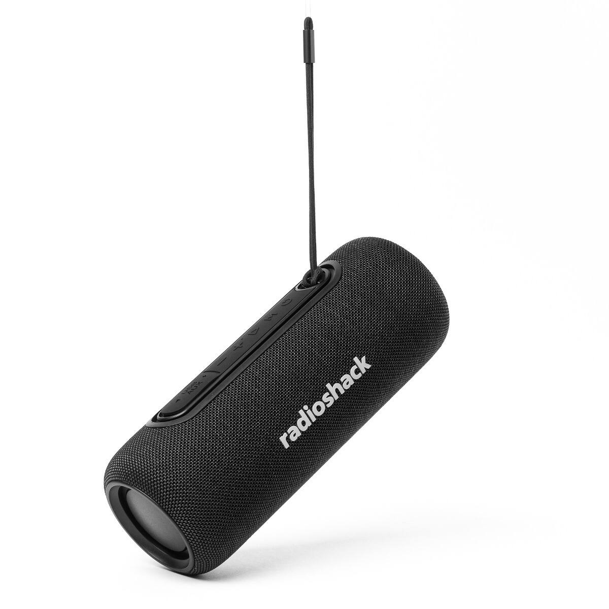 Angle. RadioShack - Bluetooth Mini Speaker with RGB Lights and FM 4001769 Black - Black.