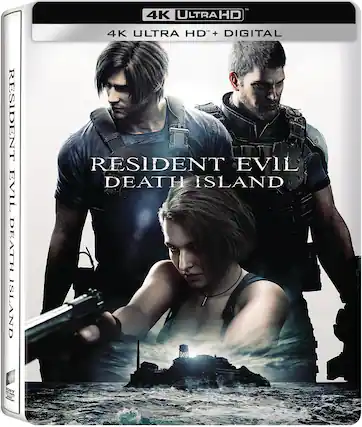 Front. Resident Evil: Death Island (Steelbook) - 4K Blu-Ray.