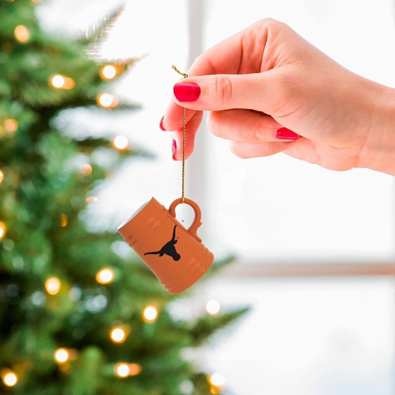 Alt View 2. Evergreen Enterprises - Texas Longhorns Two-Pack 3" Mini Stein Ornament Set - Multicolor.