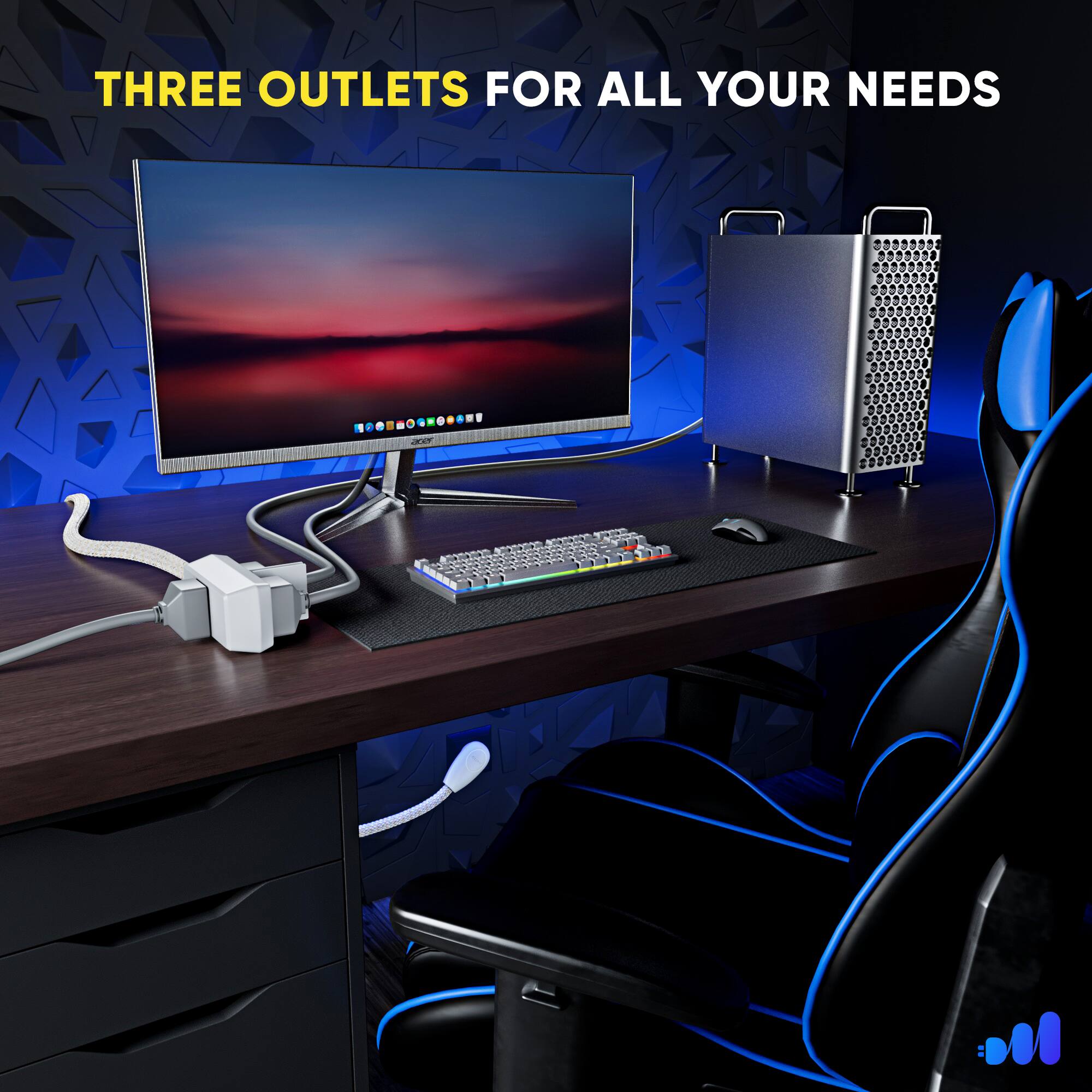 THREE OUTLETS FOR ALL YOUR NEEDS - 1. OA: