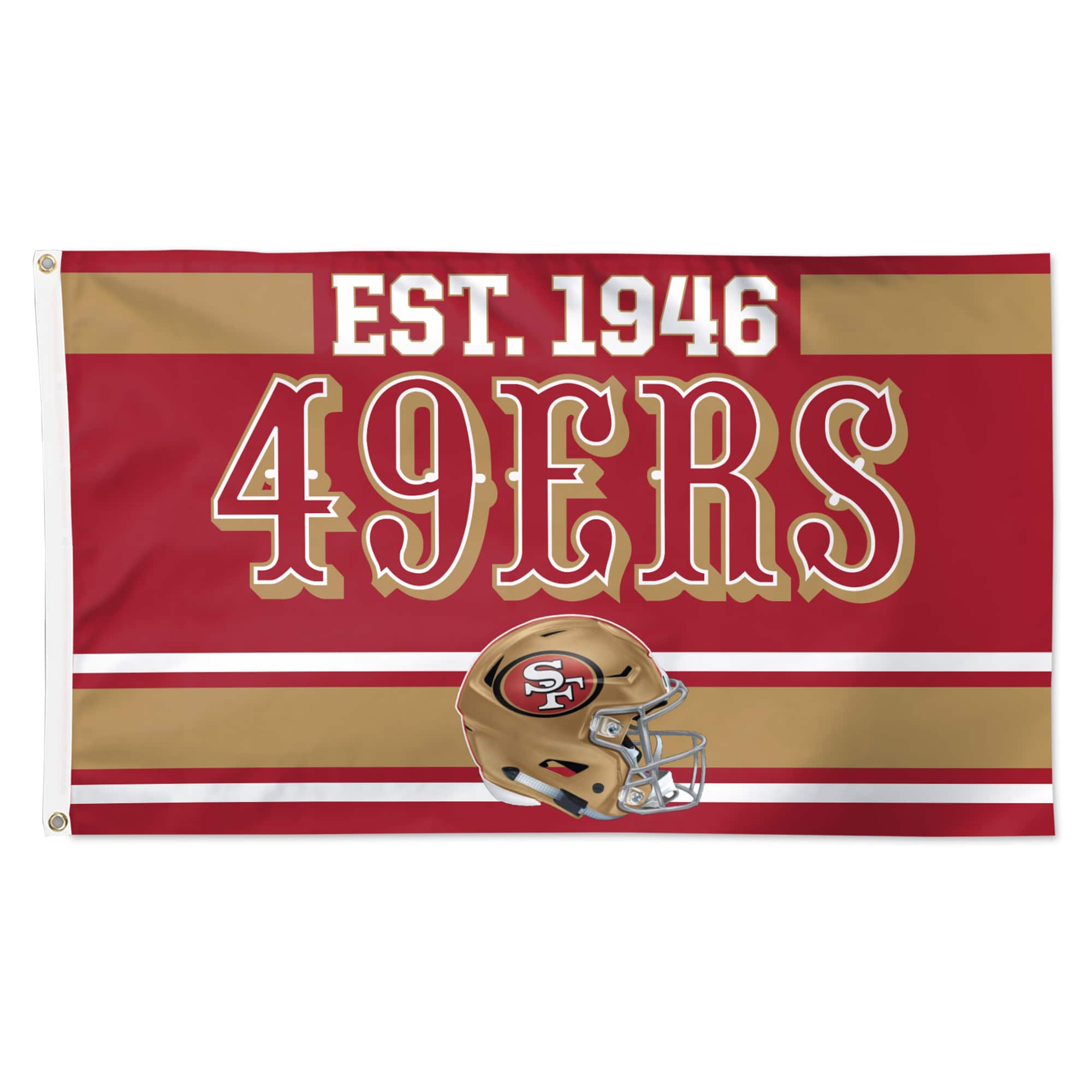 WinCraft - San Francisco 49ers 3' x 5' Established 1-Sided Deluxe Flag - Multicolor