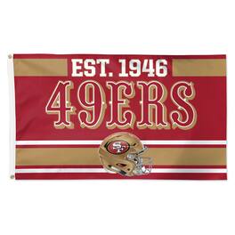 WinCraft - San Francisco 49ers 3' x 5' Established 1-Sided Deluxe Flag - Multicolor