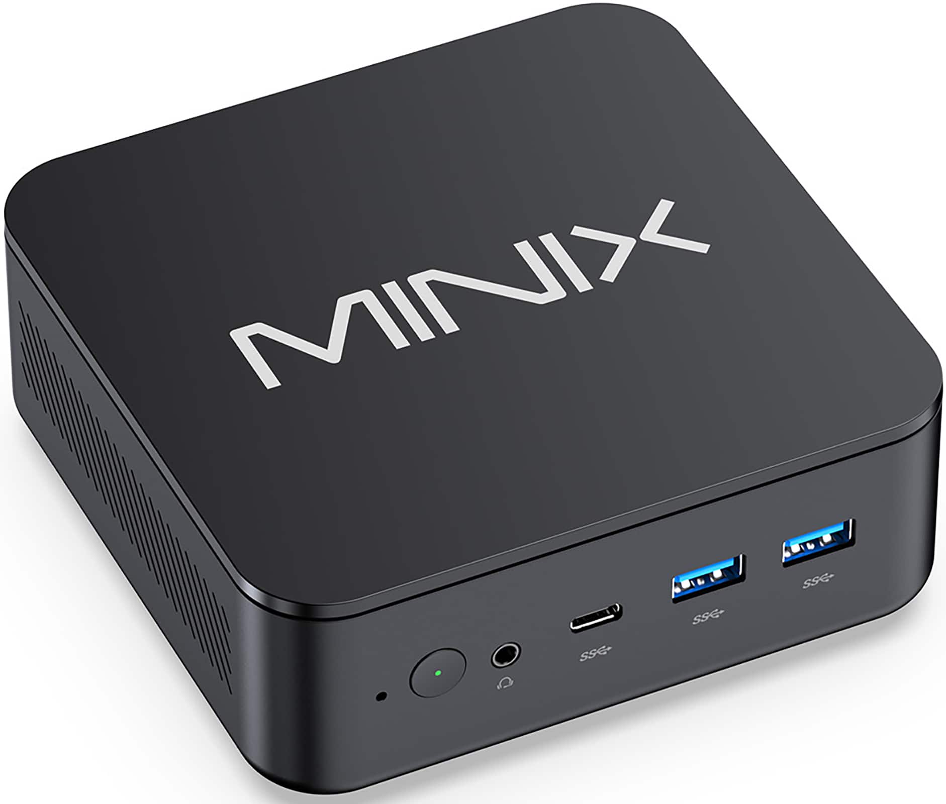 MINIX - NR660 LP Mini PC Desktop, AMD Ryzen 5 6600H, 16GB DDR5 RAM, 512GB PCIe 4.0 SSD, Radeon 660M, Wi-Fi 6E, Triple 4K Display - Black