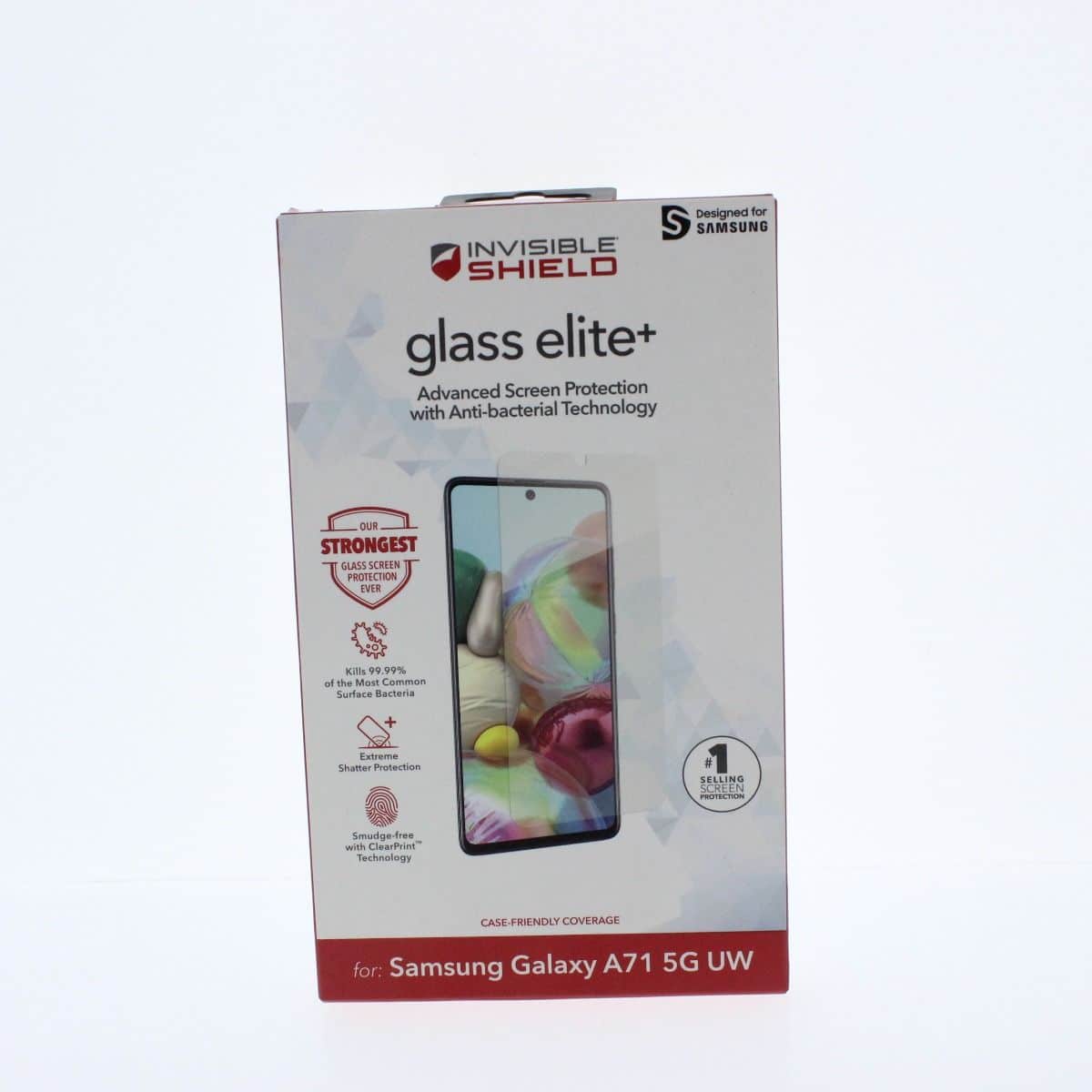 ZAGG - Screen Protector FIT Samsung Galaxy A71 5G UW Glass Elite+ (ZAG200106107-V) - Clear