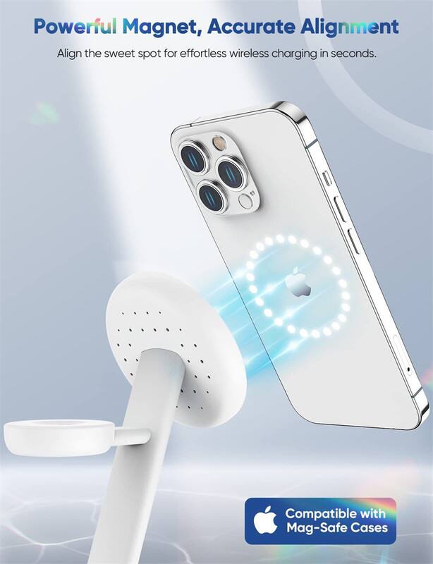 Powerful Magnet, Accurate Alignment  
Align the sweet spot for effortless wireless charging in seconds.  

Compatible with Mag-Safe Cases