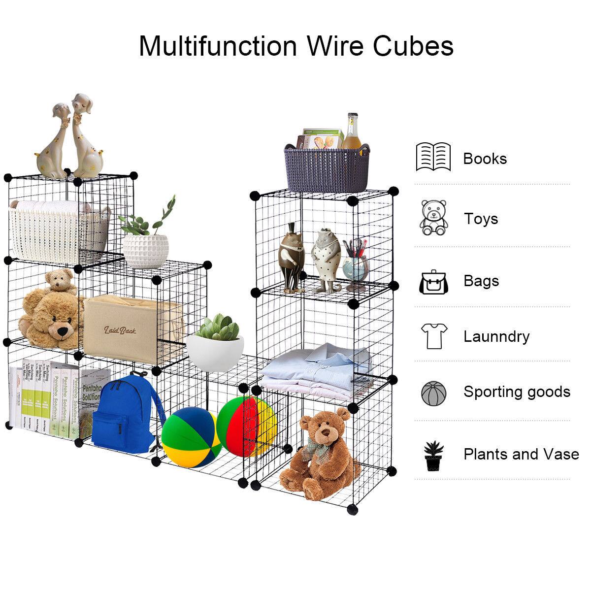 Multifunction Wire Cubes
Books
Toys
Bags
Laundry
Sporting goods
Plants and Vase