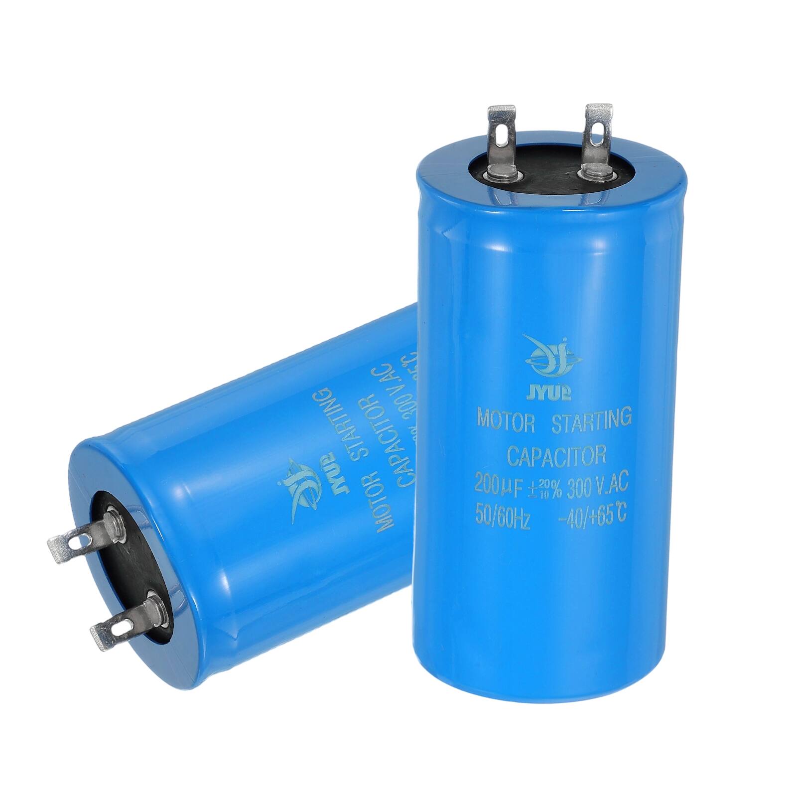 AC M V 300 STARTING CAPACITOR  
JYUP MOTOR  
JYUP MOTOR STARTING CAPACITOR  
200µF 7% 300 V.AC 50/60Hz -40/+65°C