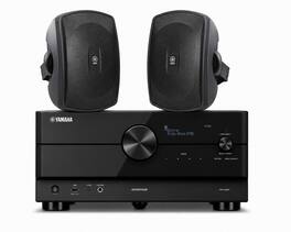 Yamaha - RX-A2A 7.2-Channel 8K AV Receiver with Outdoor Speakers - Black