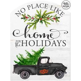 Jardine - Oklahoma State Cowboys 16'' x 22'' Holiday Marquee Sign - White